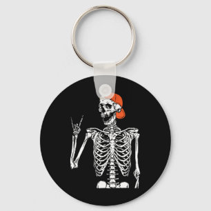 Rocker Skeleton Hand Rock On Costume Fun Halloween Key Ring