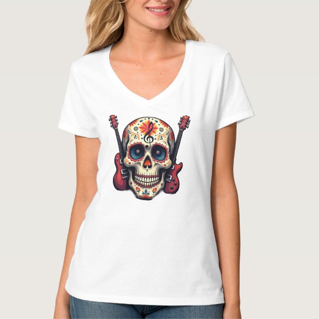 Rocker Skull T-Shirt (Front)