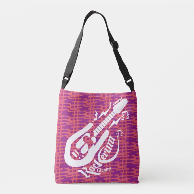 ROCKERUM MAGNET ROCK BY MASANSER PIXELAT CROSSBODY BAG (Back)