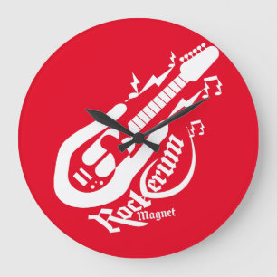 ROCKERUM MAGNET ROCK BY MASANSER PIXELAT LARGE CLOCK