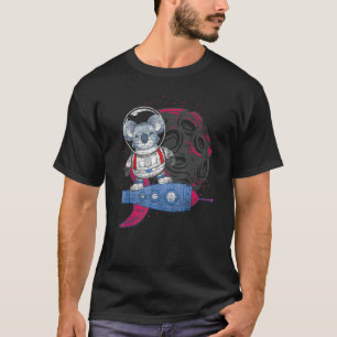Rocket Animal   Outer Space Zoo Animal Astronaut K T-Shirt
