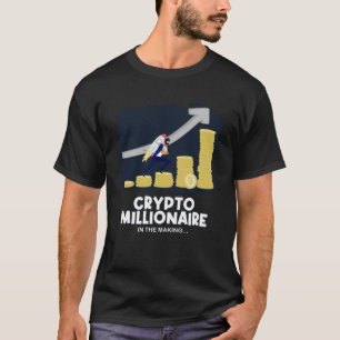 Rocket Bitcoin To The Moon Crypto Millionaire T-Shirt