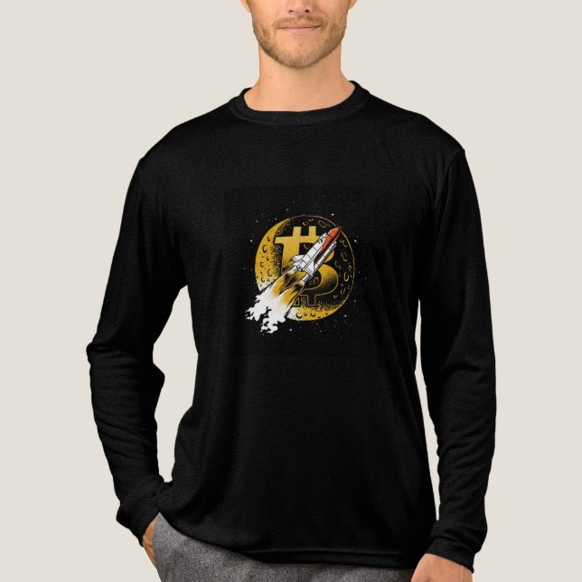 Rocket Black T-Shirt Tri-Blend Shirt (Front)