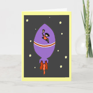 Rocket Boy Birthday Card