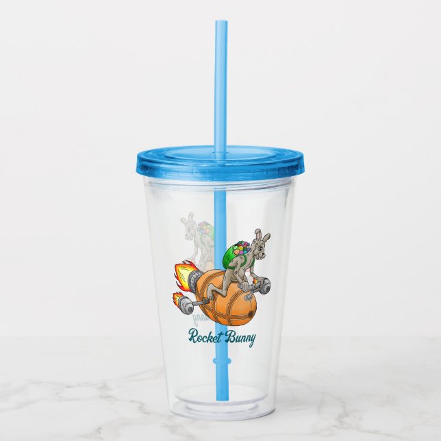 Rocket Bunny Acrylic Tumbler (Front)