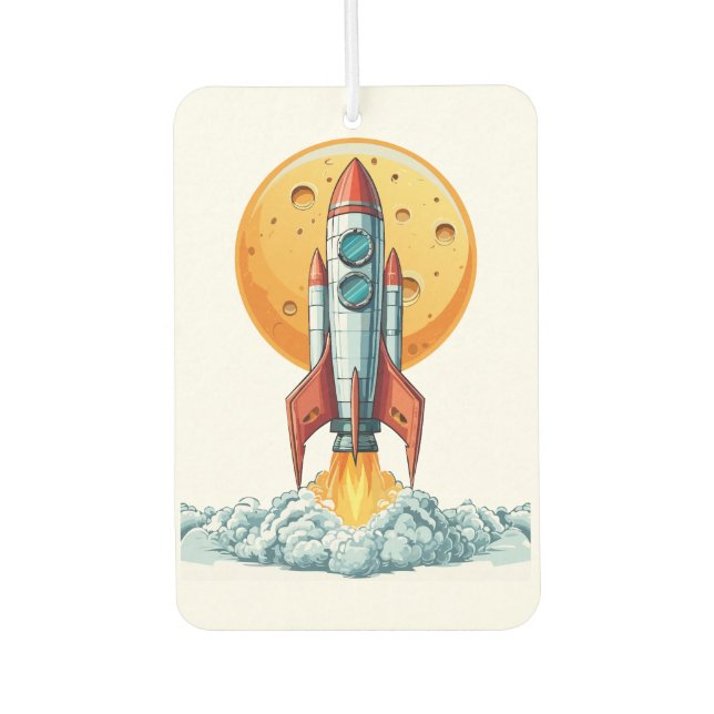 rocket car air freshener (Front)