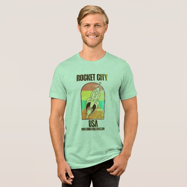 Rocket City USA 2 Tri-Blend Shirt (Front Full)