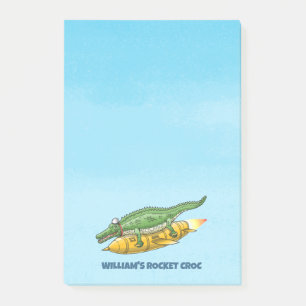 Rocket Croc Post-it Notes