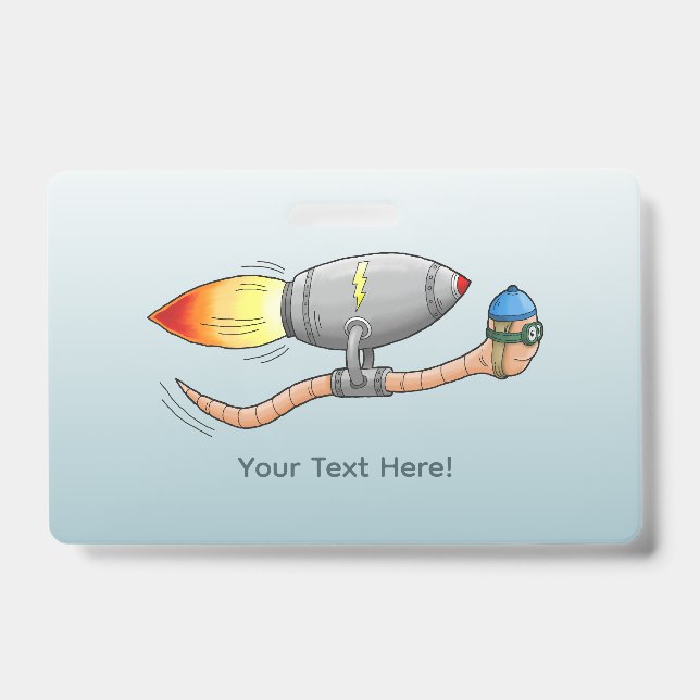 Rocket Earthworm ID Badge (Front)