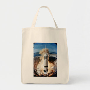 Rocket First Moon Mission Spacecraft Launch Tote B Bag