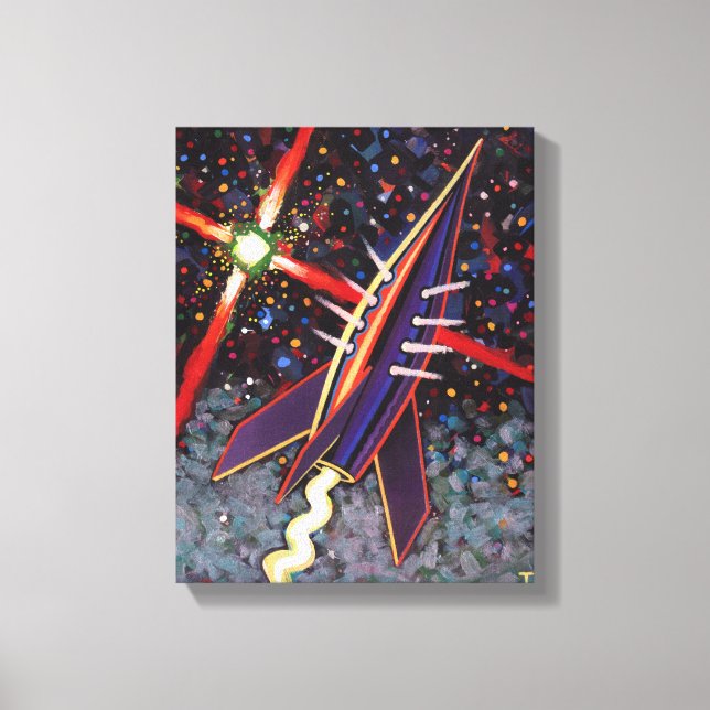 Rocket Guide Star Canvas Print (Front)