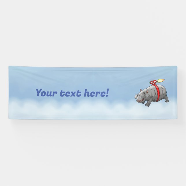 Rocket Hippo Banner (Horizontal)