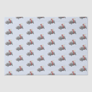 Rocket Hippo Birthday Tissue Paper