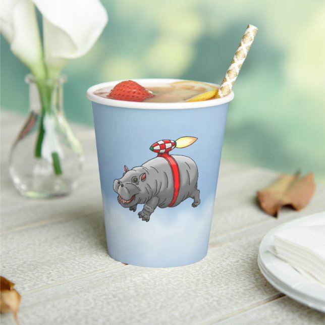 Rocket Hippo's Amazing Flight Paper Cups (Insitu)