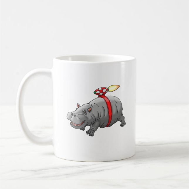 Rocket Hippo's Jetpack Coffee Mug (Left)