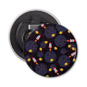 Rocket in Space Bottle Opener