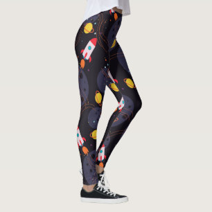Rocket in Space  Leggings