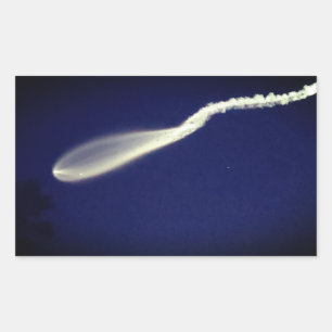 Rocket Jellyfish Rectangular Sticker