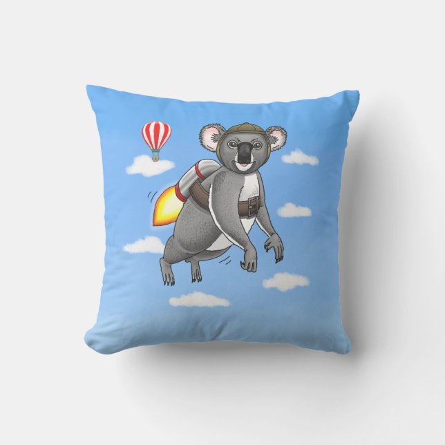 Rocket Koala Bear Cushion (Front)