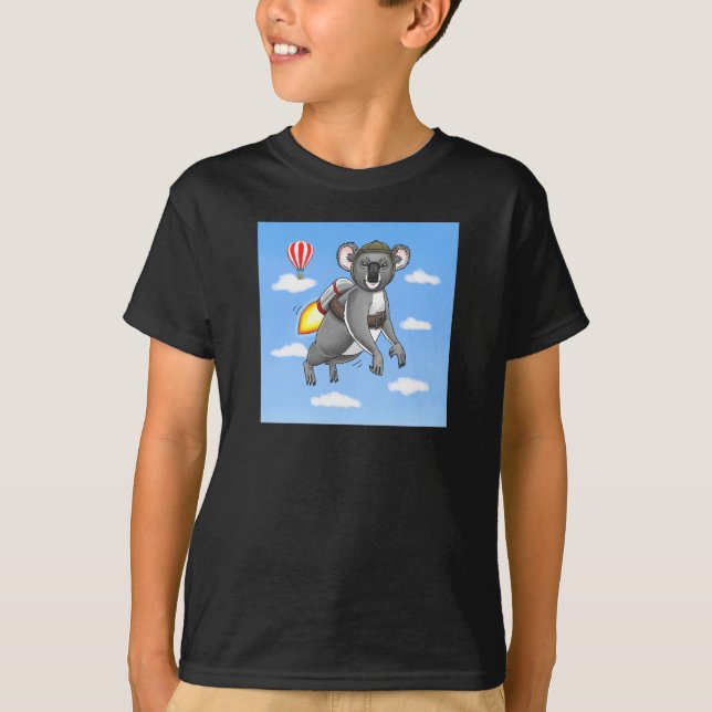 Rocket Koala Bear T-Shirt (Front)