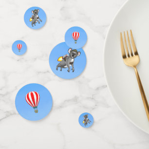 Rocket Koala Birthday Confetti