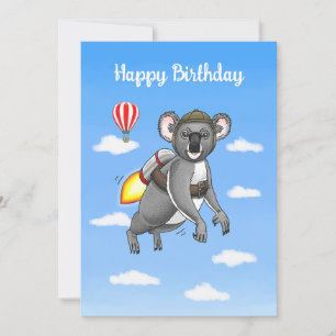 Rocket Koala's Jetpack Ride Card