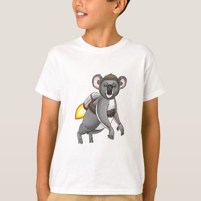 Rocket Koala's Jetpack Ride T-Shirt (Front)