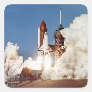 Rocket Launch 2 Square Sticker
