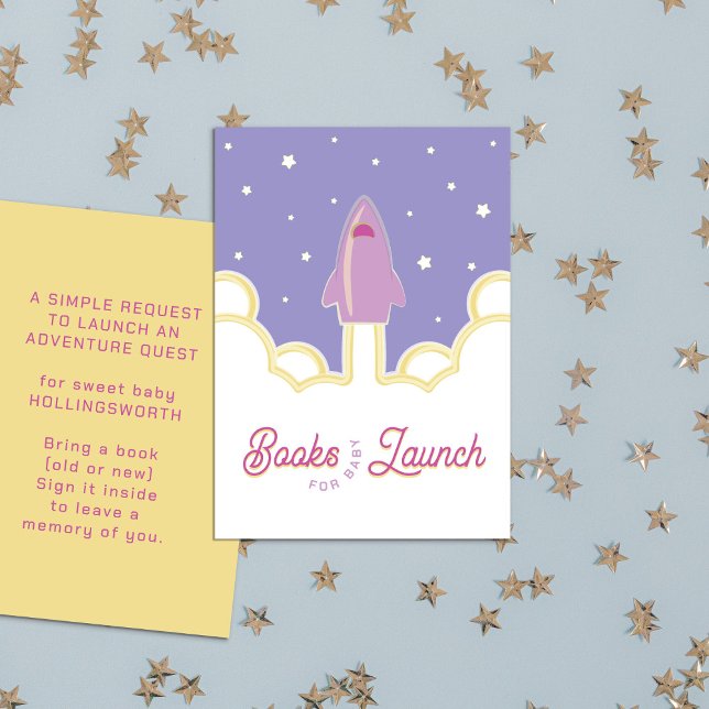 Rocket Launch Books for Baby Purple Enclosure Card (Creator Uploaded)