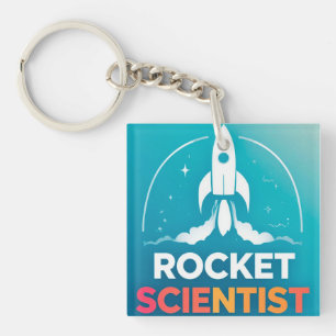 🚀 Rocket Launch Glow 🌈 Vibrant Space Adventure Key Ring