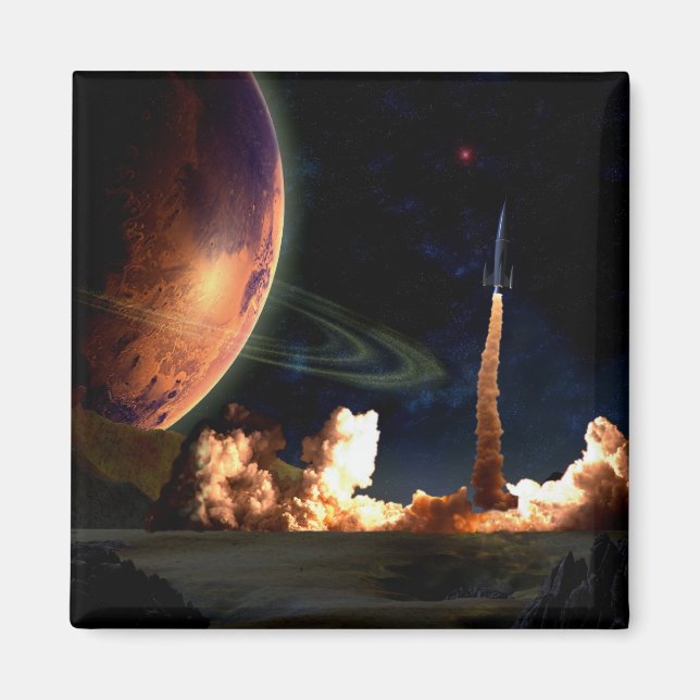 Rocket Launch Magnet (Front)