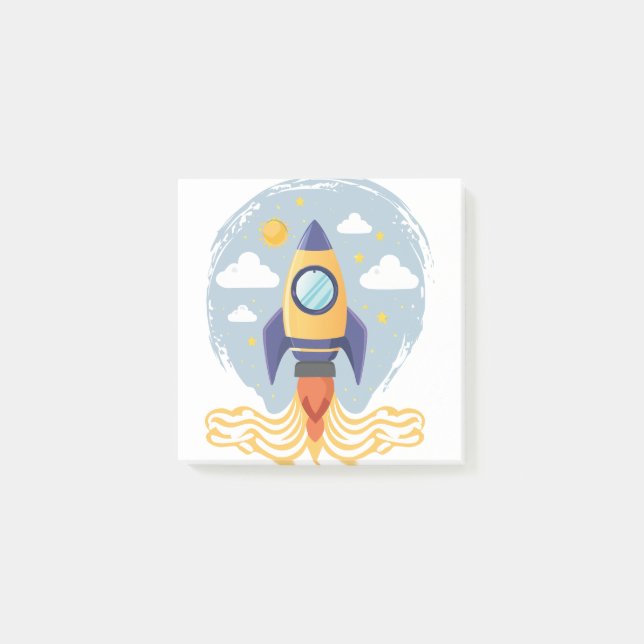 Rocket Launch Post-it Notes (Front)