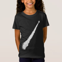 Rocket Launch Vapour Trail Line Art