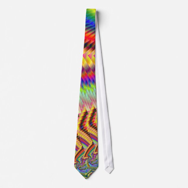 Rocket Man Firework Fractal Tie (Front)