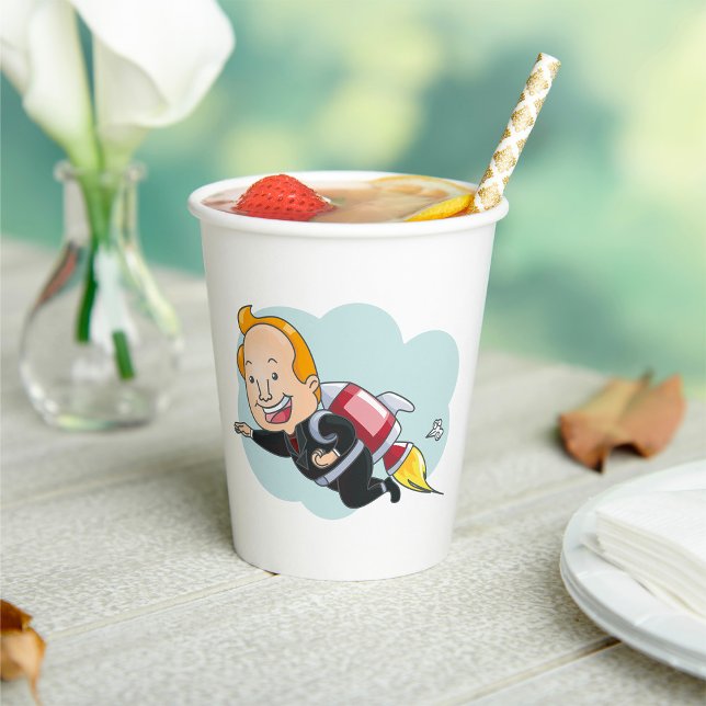 Rocket Man Paper Cups (Creator Uploaded)