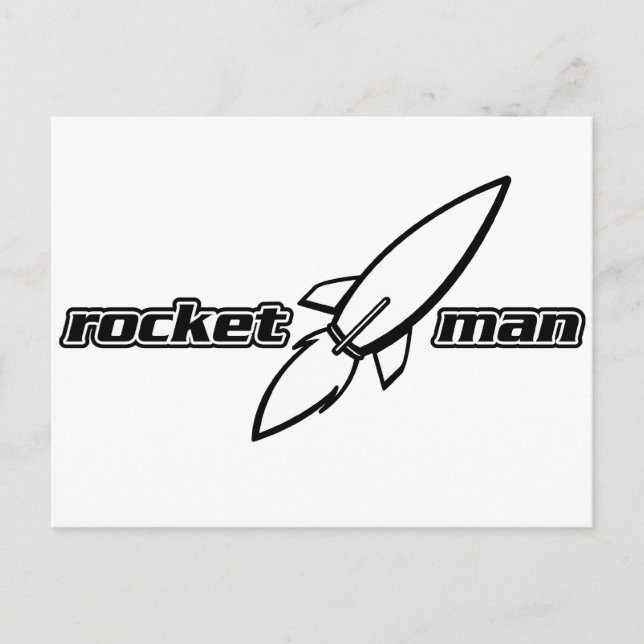 Rocket Man Postcard (Front)