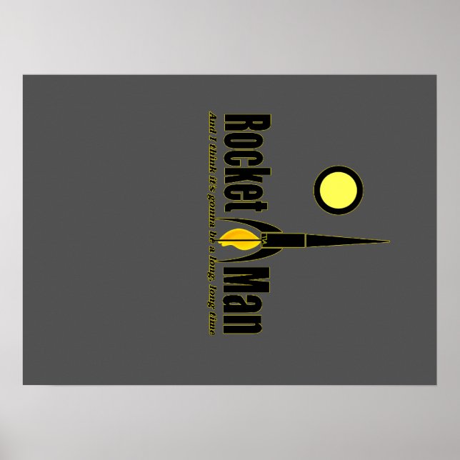 rocket man poster (Front)