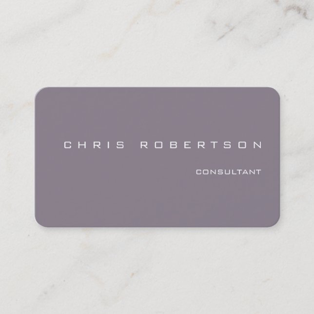 Rocket Metallic Grey Charming Business Card (Front)