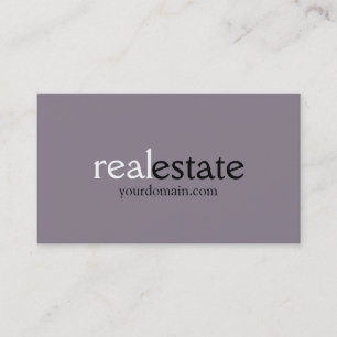 Rocket Metallic Real Estate Agent Business Card