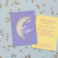 Rocket & Moon Diaper Raffle Purple
