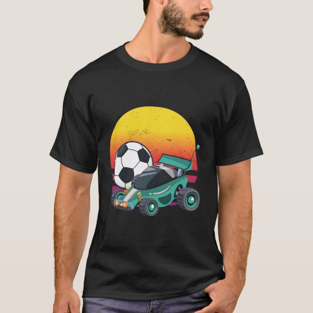 Rocket Rc Soccer Car League T-Shirt (Front)