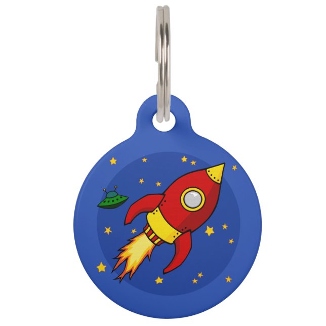 Rocket red Pet Tag (Front)