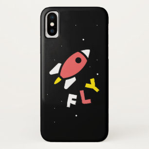 Rocket - Red & Yellow Abstract Pop Art. FLY! Case-Mate iPhone Case