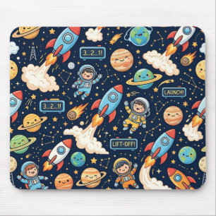 Rocket Rocket Mousepad – Space Rocket Pattern