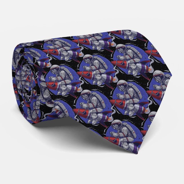 Rocket Rodeo Astronaut Tie (Rolled)