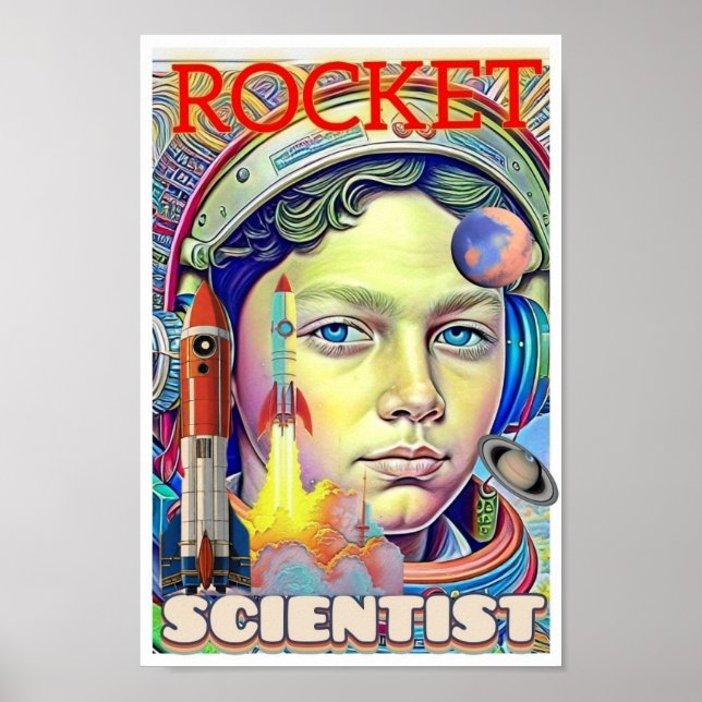 ROCKET SCIENTIST BOY POSTER (Front)