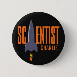 Rocket Scientist custom monogram buttons