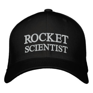 ROCKET SCIENTIST EMBROIDERED HAT