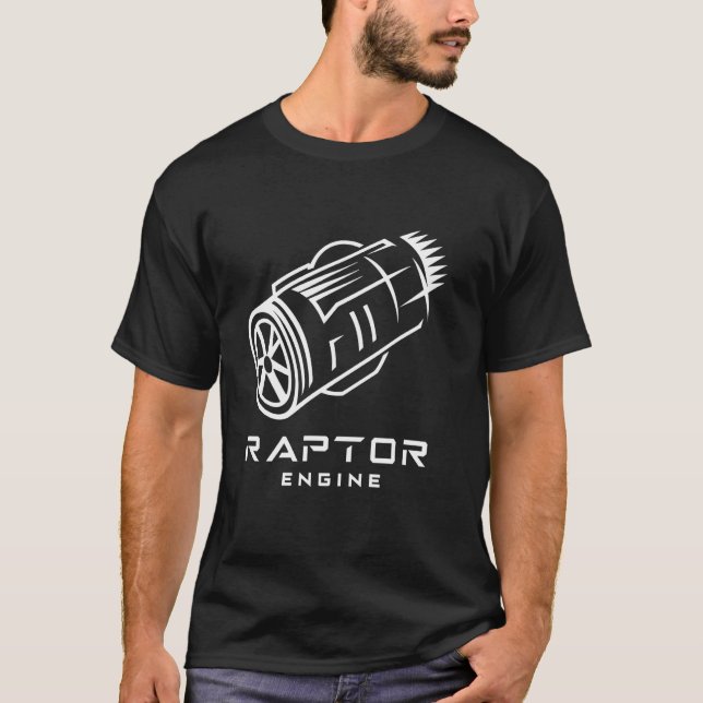Rocket Scientist Starship Raptor Engine For Space  T-Shirt (Front)