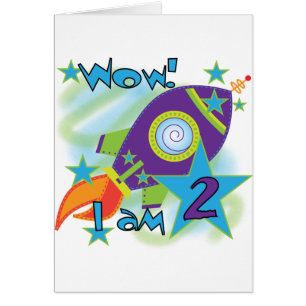 Rocket Ship 2nd Birthday T-shirts and Gifts